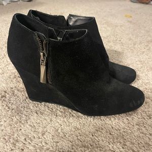 Vince Camuto Black Suede Ankle Booties